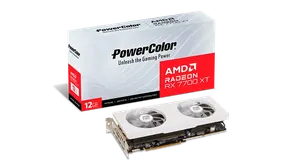 PowerColor Spectral White AMD Radeon RX 7700 XT 12GB GDDR6